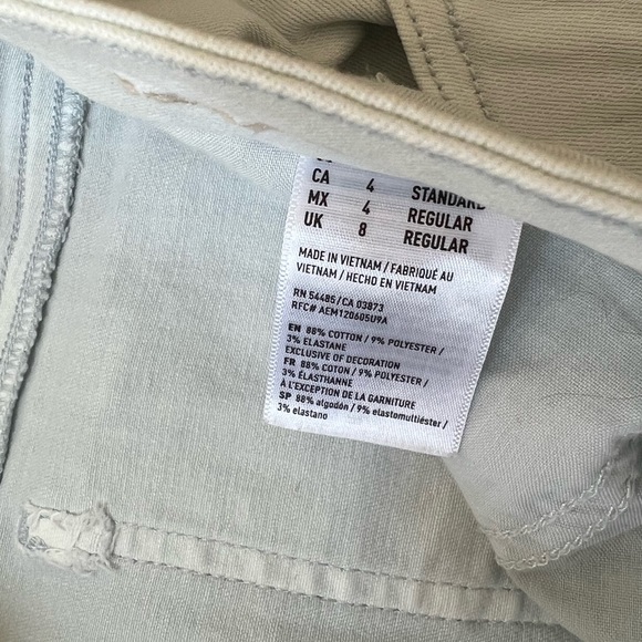 American Eagle Outfitters Jeans/Leggings. US 4. Light 
blue. - Picture 4 of 4